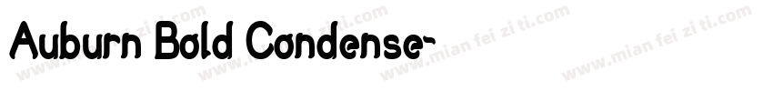 Auburn Bold Condense字体转换